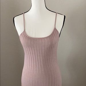 Ribbed midi dress